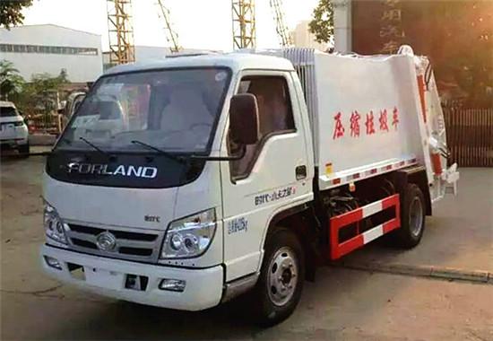 福田压缩式垃圾车︱3吨压缩式垃圾车