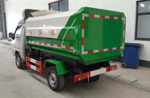 福田挂桶式垃圾车︱2吨挂桶式垃圾车图片