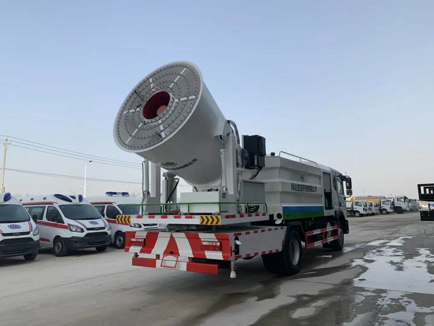 国六D9  120米雾炮，第一台样车发车！