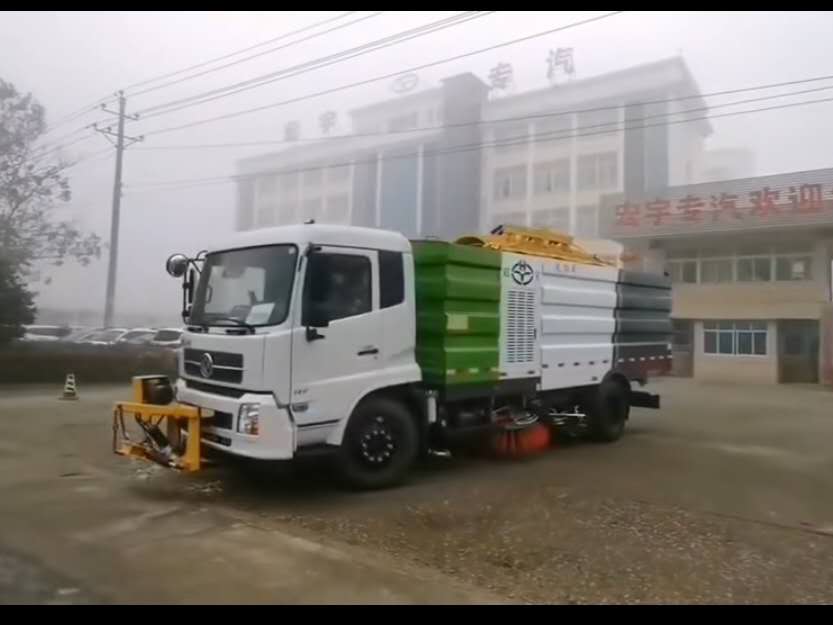天锦洗扫车加装3米雪铲顺利发车视频 (3674播放)
