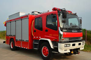 捷达消防牌SJD5144TXFJY75/WSA型抢险救援消防车