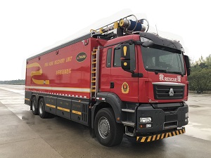 捷达消防牌SJD5300TXFDF25/SDA型水带敷设消防车