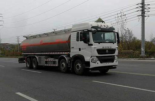 龙星汇牌HLV5323GRYZZ6T5型铝合金易燃液体罐式运输车