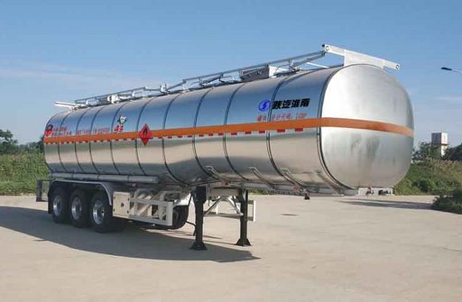 陕汽牌SHN9400GRYP440型铝合金易燃液体罐式运输半挂车