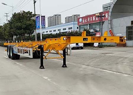 众志华兴牌JLQ9351TJZ型集装箱运输半挂车