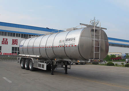 盛润牌SKW9401GYSL型铝合金液态食品运输半挂车