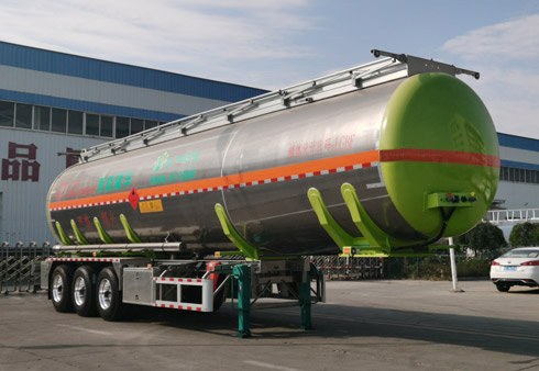 盛润牌SKW9400GRYL48型铝合金易燃液体罐式运输半挂车