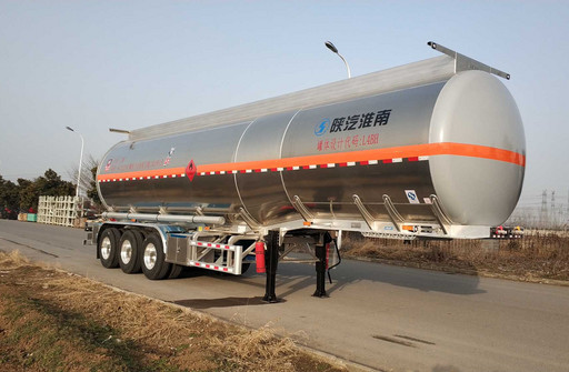 陕汽牌SHN9400GRYP4451型铝合金易燃液体罐式运输半挂车